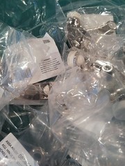 Lot of 15 Assa Abloy adjustable Hinge Pin Door Stops Nickel Plate Finish 528.NP