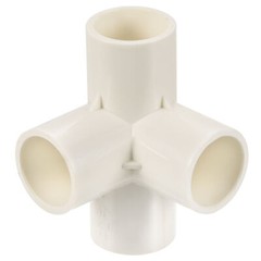 0.98inch Pipe Fitting, 1Pcs Splitter Duct 4 ways Hose Connector