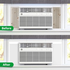 Window Air Conditioner,Side Insulated Foam Panel, Summer/Winter Heat and Draft I