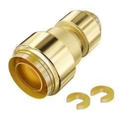 Uimoso 12PC Brass Push-Fit Pipe Fittings 1/2″-3/4″ for Air Systems