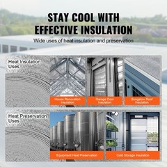 Uimoso Double Reflective Insulation Roll, 48in x 100ft Radiant Barrier