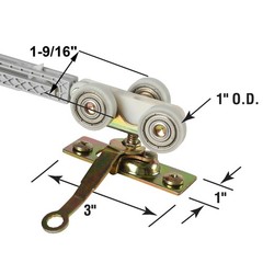 2 Pack Bi-Direction Pocket Door Soft Close/Open Hanger 1 in., Bi-Closer Kit