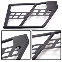 Tubular Doors with Mirror for Wrangler JK Unlimited 2007-2018 Steel Black