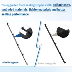 Sthovd 9 in Inside Foam for Metal Roofs Classic Rib Profile 10 pieces,