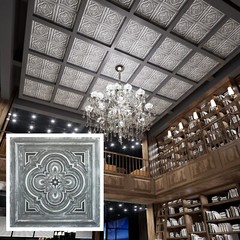 PVC ceiling tiles PVC Stereo Wall Panels for Salon Hotel PL36 Antique tin 10pcs