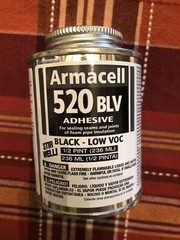 Qty = 6 Pints (12 Cans x 1/2 Pint) Armacell 520 BLV Pipe Insulation Adhesive