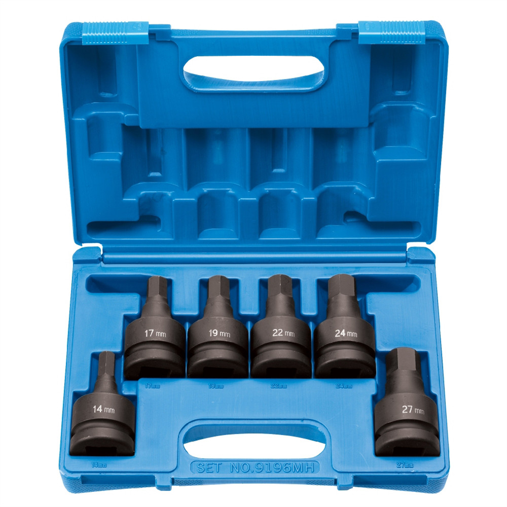 Grey Pneumatic 9196MH Grey Pneumatic 1″DR 6PC HEX