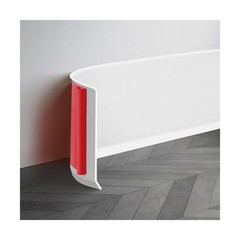 16.4Ft Vinyl Baseboard Molding Trim, Flexible Peel and Stick Wall Base with S…