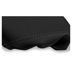 Black Leather Console Lid Pull Over Armrest Cover Ford Mustang 94-04 MUS-9404