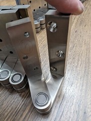 Set Of 4. Accurate Pivot Hinge Satin Nickel US15