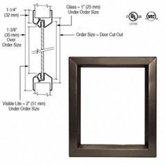 CRL VLFEZ24X36 24″ x 36″ Door Vision Lite Bronze