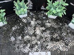 1,000 QTY! BULK LOT- FLAT WASHER STEEL ZINC PLATED 3/8″ ID X 3/4″ OD 1/16″ THICK