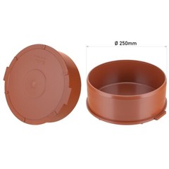 Socket Plug 250mm Underground Drainage Pipe Sewerage Pipe Cap Blank Stop End