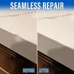 White Quartz Countertop Repair Kit – Quartz, Marble, Acrylic, Porcelain Count…