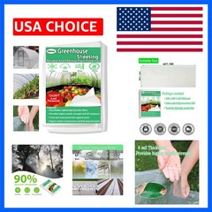 12FTx26FT Greenhouse Plastic Sheeting, 6 Mil Thick Clear Polyethylene Film, W…