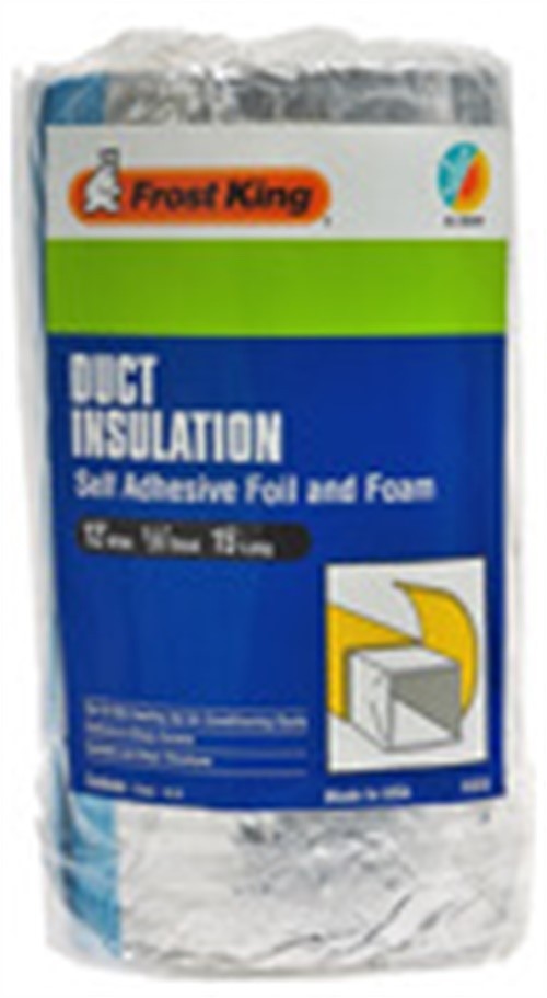 Frost King FV516 Duct Insulation Self Adhesive Foil and Foam 12 W in. x 15 L ft.