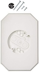 Arlington 8141DBL Siding Mounting Kits with Built-in Box, 1/2 Inch, White