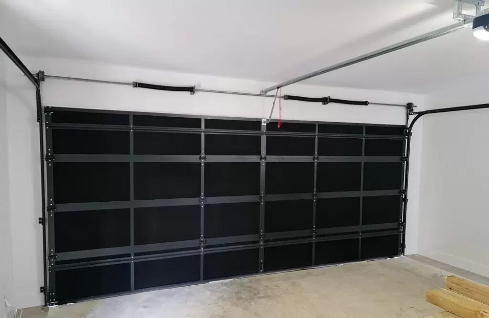 REFLECTIVE R8 BLACK POLY-FOAM GARAGE DOOR INSULATION KIT 2 CAR 17×7 17×8 (5 ROW)