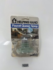 Rare Vintage Faucet Queen Spray Helping Hand No.01500 Blue USA NOS