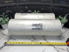 2 ROLLS! BULK- 18” X 500’ Clear Gloss Poly Sheeting 5 Mil Thickness PE20355 -NEW