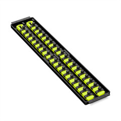 8462HVErnst Mfg. 2 Rail Twist Lock Socket Boss 18″, HI-VIZ – 3/8″