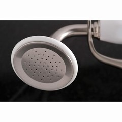 Kingston Brass KS265SN Clawfoot Tub 6-Inch Adjustable Center, Brushed Nickel