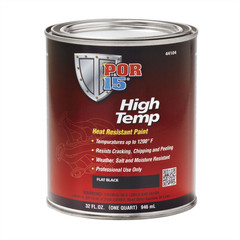 POF.44104 POR-15 INC 44104 Heat Resistant High Temperature Paint, 1 qt Can, Fla