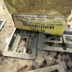 Vintage Erico Caddy Fasteners MP1 Telephone Plate Mounting Brackets Lot Of 5