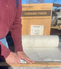 1/4″ Kaowool 6″ x 3″ Ceramic Fiber Blanket Insulation 2300F Thermal Ceramics