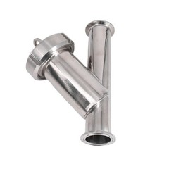 19/25/32/38 毫米 1.5 英寸三夹卫生 Y 形滤水器滤芯阀不锈钢-