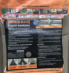 Quick Dam 3.5 in. H x 10 ft. L Flood Barrier 1 pk Prevent Damage – Reusable
