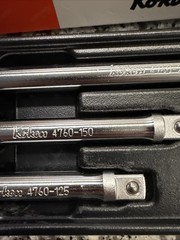 PK4760/5 Ko-ken USA 1/2 Sq. Dr. Extension Bar set 50-250mm ABS Tray 5 pieces