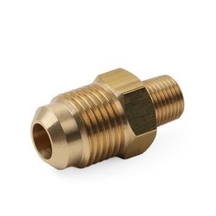 1/8 NPT Male to 3/8 SAE Flare Brass Pipe Fitting for Air Conditioning
