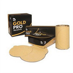 USC ABRASIVES Gold Pro 082408 Sanding Disc, 6 in Dia, P120 Grit, Paper Backing,