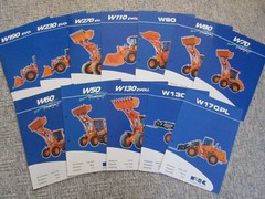 12 Brochures Fiat Kobelko FK Wheel Loader W 70 80 90 110 270 Compact Line Evolution
