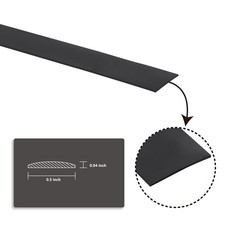 Black Mirror Border Peel and Stick Molding Trim 1/2 IN X 16.4 FT, Shiny