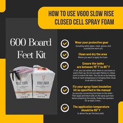 Vega Bond V600 Slow Rise Closed Cell Spray Foam Kit -600 Board Feet Coverage