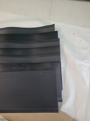 JOHNSONITE CB-40–6″ x 48″ BLACK RUBBER VINYL BASE MOLDING-LOT OF 7