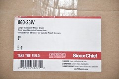 Sioux Chief 860-23iV 3″ Large-Capacity Floor Drain No Hub Cast Iron Strainer