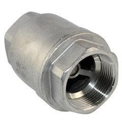 1/2″ – 2 inch 1″ Spring Loaded In-line NPT Threaded Check Valve Stainless Steel