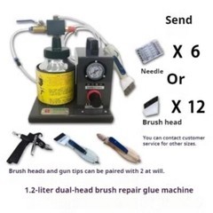 Pneumatic Double-end Glue Dispenser Glue Brushing Machine Shoe Glue Coating Tool
