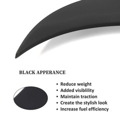 ABS Unpainted Rear Trunk Spoiler Wing Replacement for BMW 525i 530i 535i 550i M5