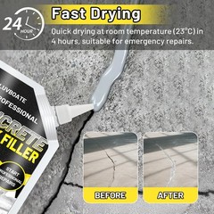 Concrete Crack Filler, 4.5LB High Elasticity Self Leveling Cement Crack Fille…