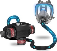 High-Efficiency PAPR Respirator System: Powered Air Purifying Respirators with 3