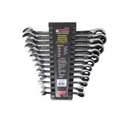 K Tool International Wrench Set 13 Piece SAE Ratcheting Reversible 45900