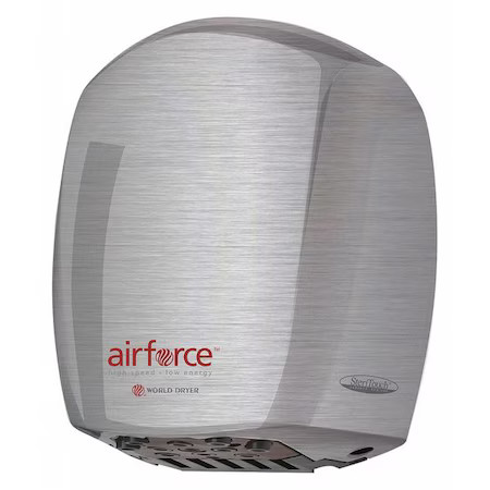 World Dryer J-973A3 Automatic Hand Dryer, 12 Sec Dry, 80, 110 To 120V Ac,