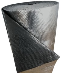 REFLECTIVE BLACK / SILVER FOIL Double BUBBLE Foil Insulation Roll 4X50 200SF R8
