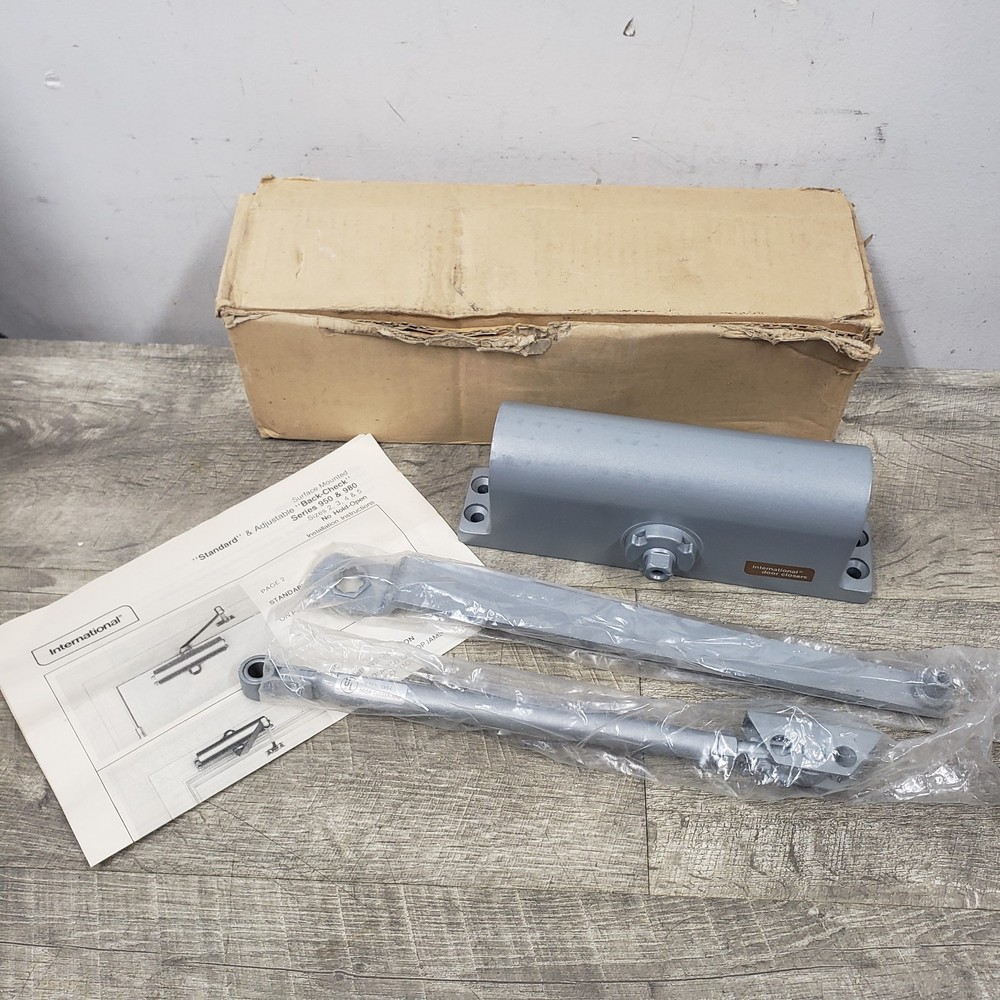 *Open Box* International Door Closers 952 Surface Mount -Heavy Duty- Silver