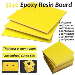 3240 Epoxy Glass Fiber Sheet Plate Thick 0.3mm-10mm Fibreglass Board 50mm-300mm