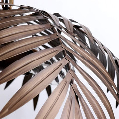 3-Light Vintage Tropical Coconut Leaves Ceiling Light | Rustic Fixtures for Livi